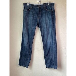 Lucky Brand 221 Original Straight Leg Jeans Mens W 38 Dark Wash Denim